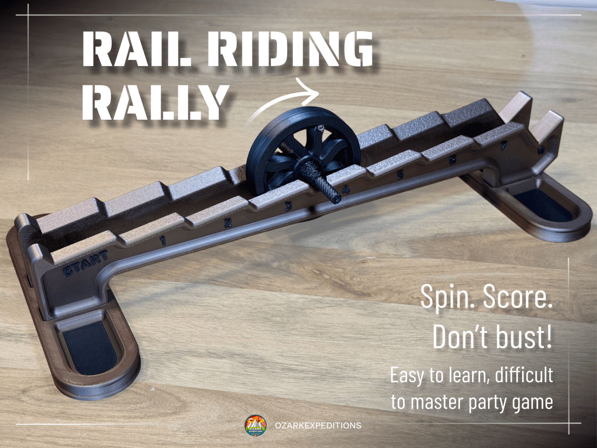 Rail Riding Rally - Qiziqarli raqobatli partiya o'yini